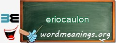 WordMeaning blackboard for eriocaulon